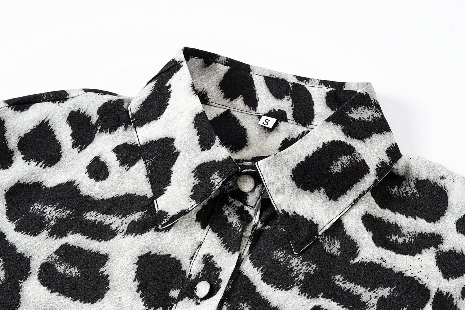 Toperth Lapel Casual Leopard Print Top Shirt – TOPERTH