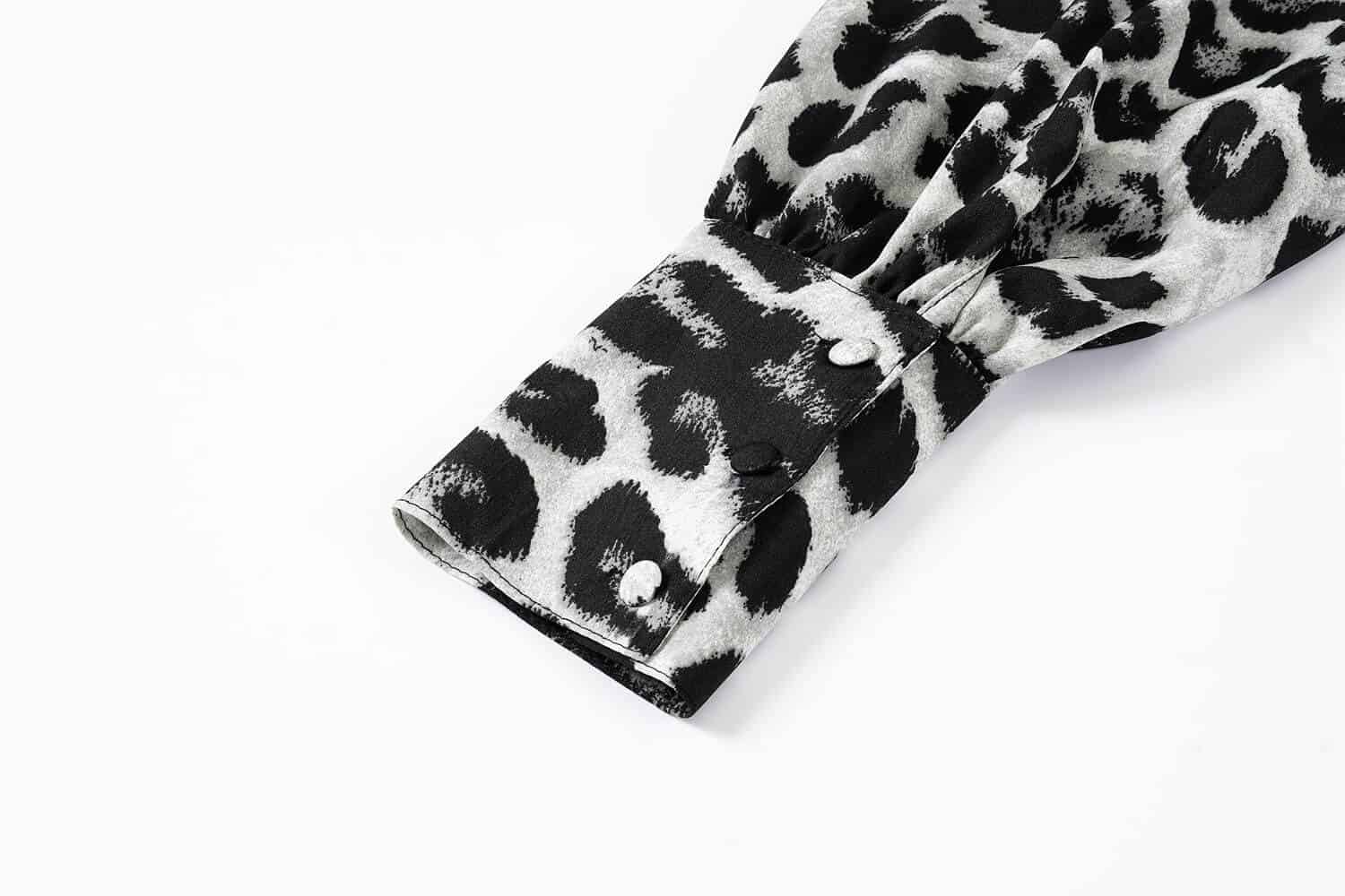 Toperth Lapel Casual Leopard Print Top Shirt – Toperth