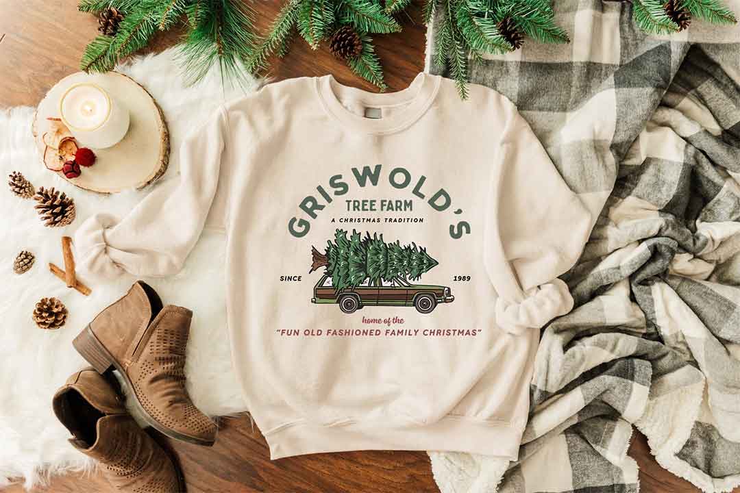 Toperth Christmas Griswold’s Tree Farm Sweatshirt – TOPERTH